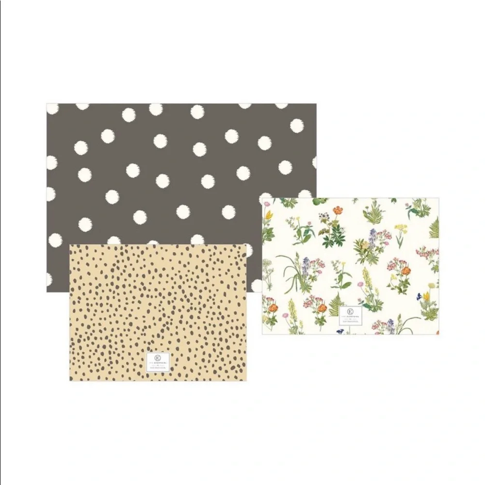 The Everygirl 3pack Assorted Poly Folders/Envelopes